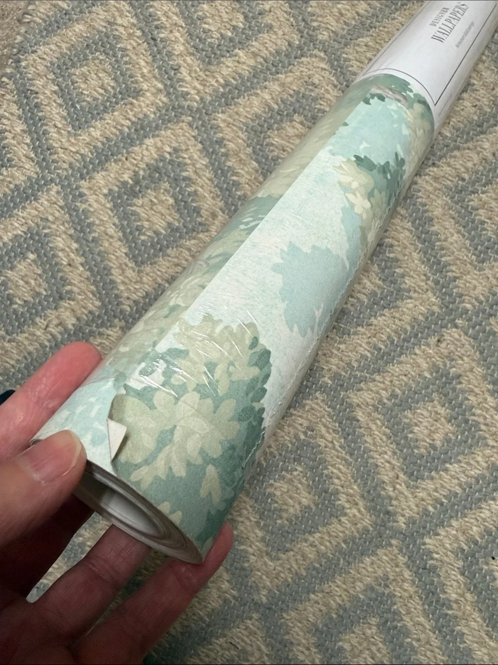 Anthropologie Green Scenic Tree Botanical Wallpaper